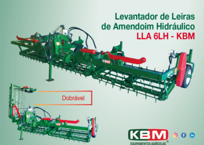 Levantador de Leiras de Amendoim Hidráulico- LLA KBM 6LH